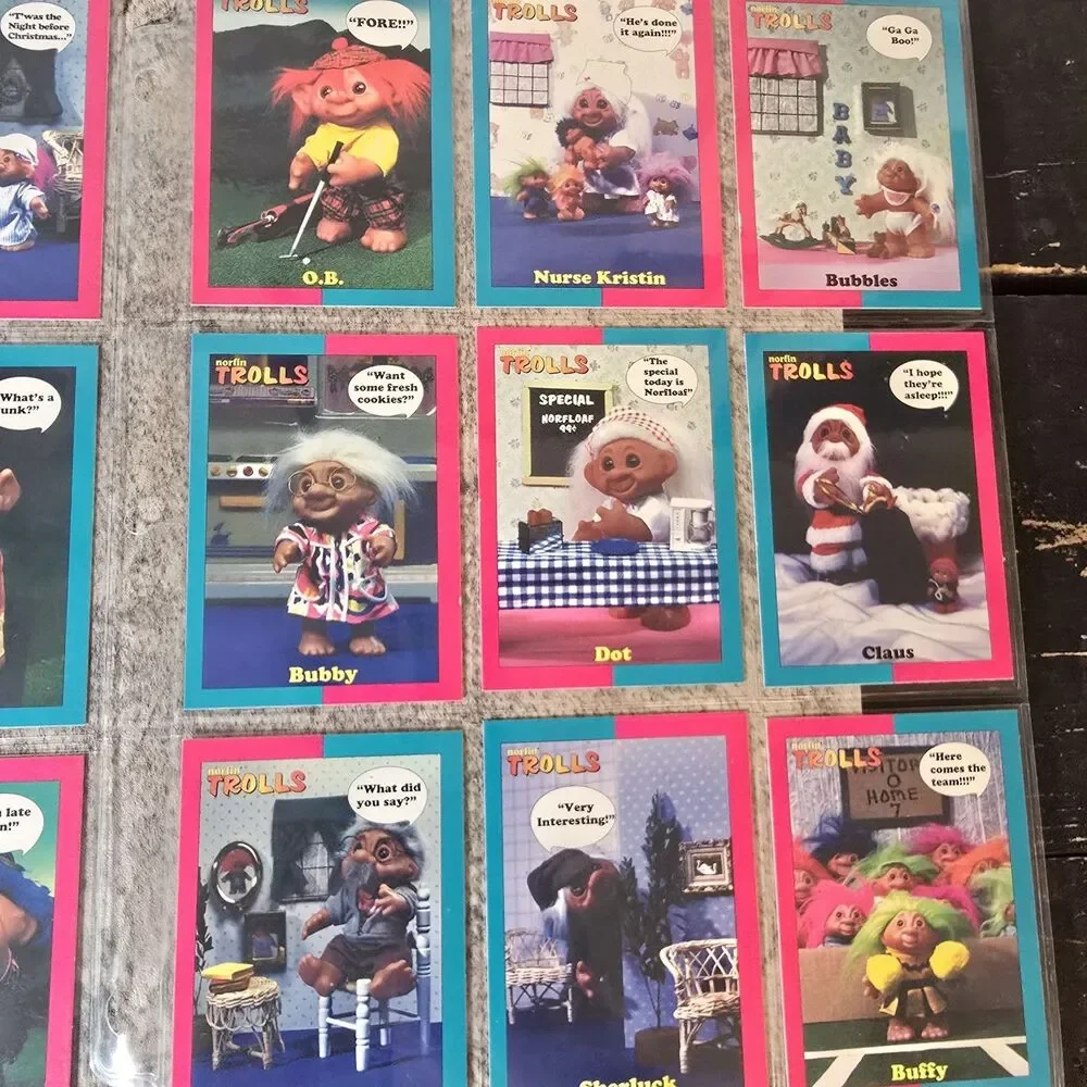 1992 Norfin Trolls Trading Cards Full Set Of 50 Vtg Y2K